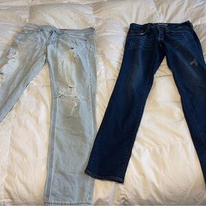 Empyre Women Dark Blue Distressed Jeans Boyfriend and Skinny size 5